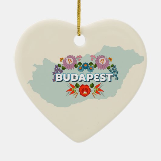 Budapest, Ungarn Keramik Ornament (Hinten)