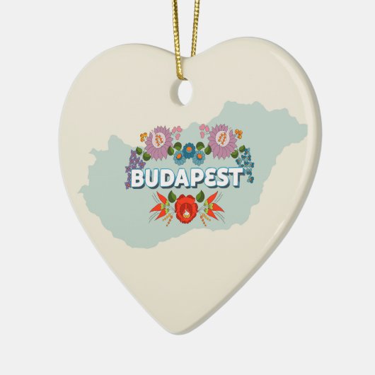 Budapest, Ungarn Keramik Ornament (Links)