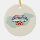 Budapest, Ungarn Keramik Ornament (Vorne)