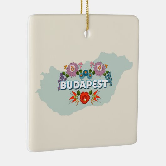 Budapest, Ungarn Keramikornament (Rechts)