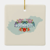 Budapest, Ungarn Keramikornament (Rückseite)