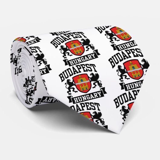 Budapest Ungarn Krawatte (Gerollt)