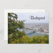 Budapest Ungarn Landschaft Postkarte (Vorne/Hinten)