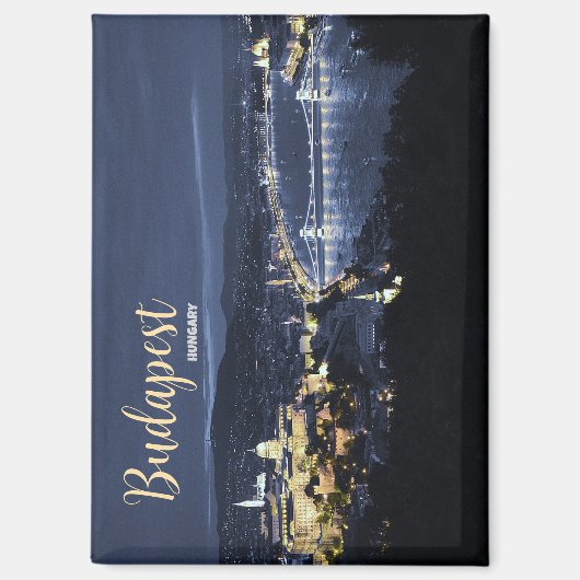 Budapest Ungarn Landschaftlich Magnet Souvenir Ges (Vorderseite)