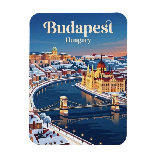 Budapest Ungarn Magnet (Vertikal)