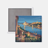 Budapest Ungarn Magnet (Vorderseite/Rückseite)