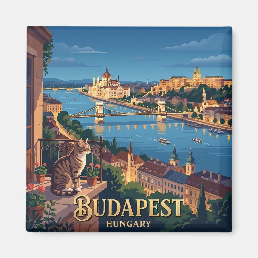 Budapest Ungarn Magnet (Vorne)