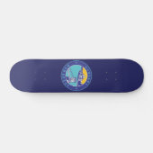 Budapest, Ungarn, Magyar, Donau Skateboard (Horizontal)