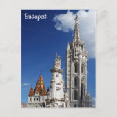 Budapest Ungarn Matthias Church Postkarte (Vorderseite)