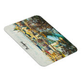 Budapest Ungarn Öl Paint Panorama Aussicht Magnet (Rechte Seite)