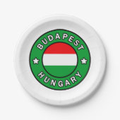 Budapest Ungarn Pappteller (Vorderseite)