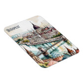 Budapest Ungarn Parlament Donau Skyline Magnet (Rechte Seite)