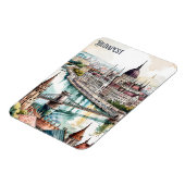 Budapest Ungarn Parlament Donau Skyline Magnet (Linke Seite)