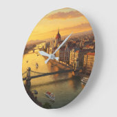 Budapest Ungarn Parlament Gebäude Reisen Große Wanduhr (Winkel)