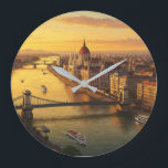 Budapest Ungarn Parlament Gebäude Reisen Große Wanduhr<br><div class="desc">Budapest, die Hauptstadt Ungarns, ist eine der bezauberndsten Städte Europas, bekannt für seine atemberaubende Architektur, seine reiche Geschichte und seine lebendige Kulturszene. Die Stadt, die durch die Donau getrennt ist, besteht aus zwei Teilen: Buda mit seinen historischen Schlössern und sanften Hügeln und Pest, dem dynamischen und lebendigen Stadtzentrum. Die ikonische...</div>