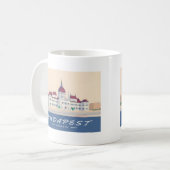 Budapest Ungarn Parlament Gebäude Reisen Kaffeetasse (Vorderseite Links)