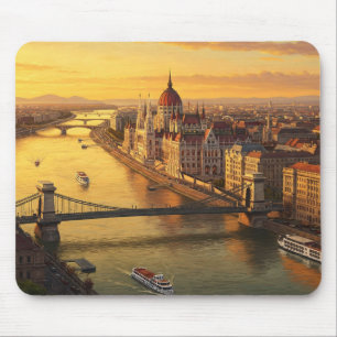 Budapest Ungarn Parlament Gebäude Reisen Mousepad