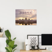Budapest Ungarn Parlament Landschaft Reise Foto Poster (Heimbüro)