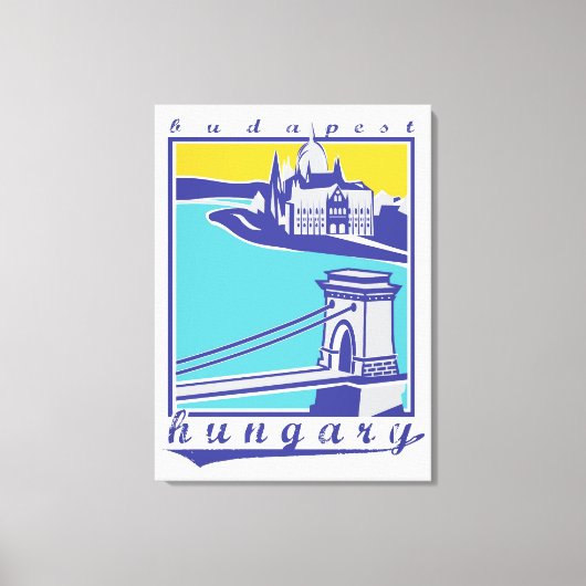 Budapest, Ungarn, Poster Leinwanddruck (Vorderseite)