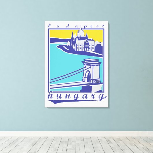 Budapest, Ungarn, Poster Leinwanddruck (Insitu (Holzboden))