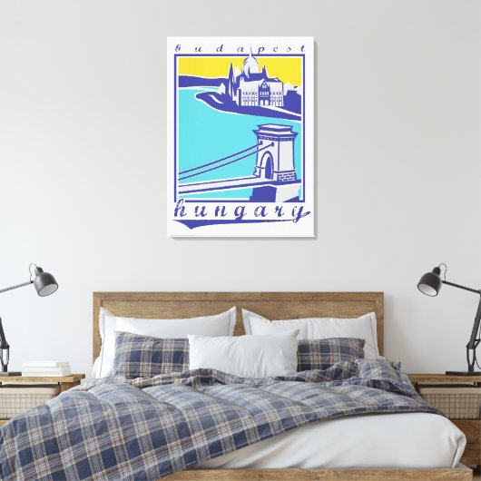 Budapest, Ungarn, Poster Leinwanddruck (Insitu (Schlafzimmer))