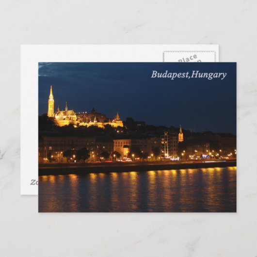 Budapest, Ungarn Postkarte (Vorne/Hinten)