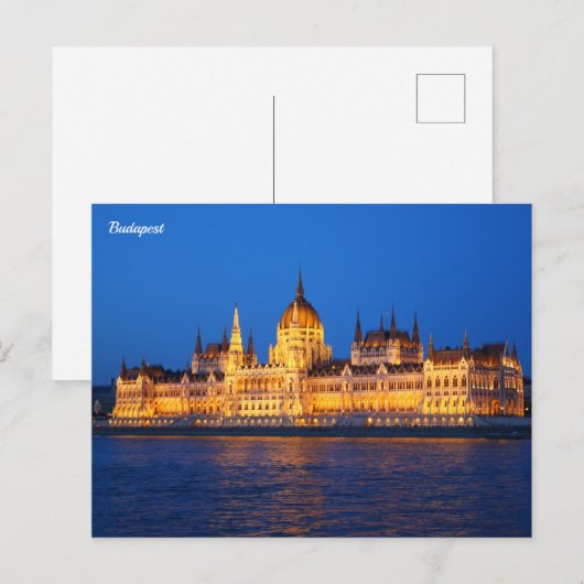 Budapest Ungarn Postkarte (Vorne/Hinten)
