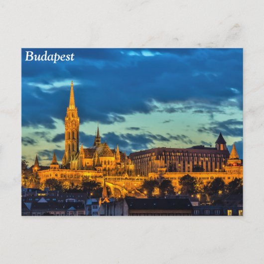 Budapest, Ungarn Postkarte (Vorderseite)