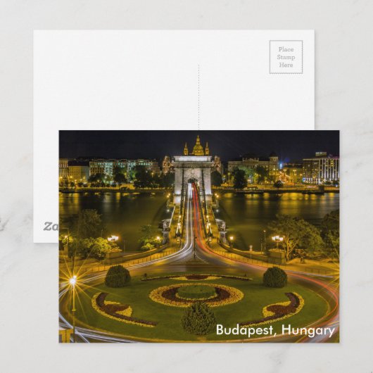 Budapest, Ungarn Postkarte (Vorne/Hinten)
