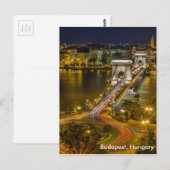 Budapest, Ungarn Postkarte (Vorne/Hinten)