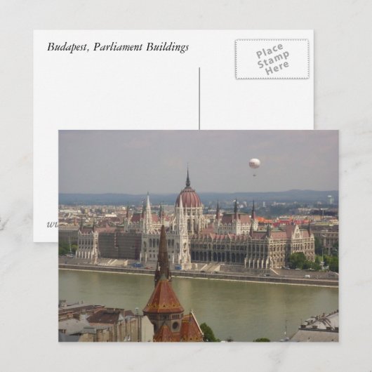 Budapest, Ungarn Postkarte (Vorne/Hinten)