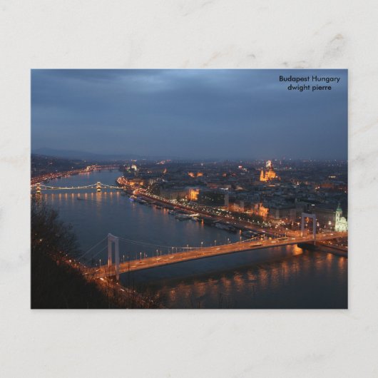 Budapest Ungarn Postkarte (Vorderseite)