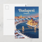 Budapest Ungarn Postkarte (Vorne/Hinten)