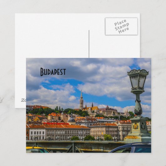 Budapest, Ungarn Postkarte (Vorne/Hinten)