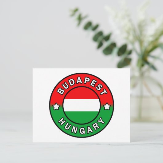 Budapest Ungarn Postkarte (Stehend Vorderseite)