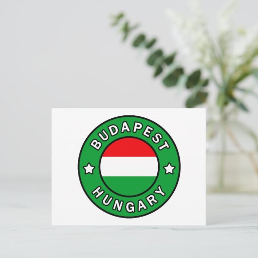 Budapest Ungarn Postkarte (Stehend Vorderseite)