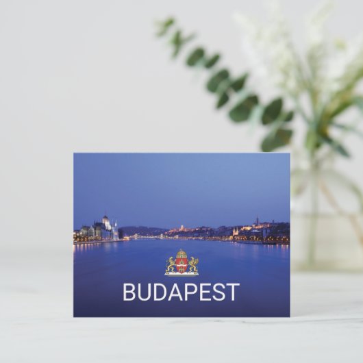 Budapest - Ungarn Postkarte (Stehend Vorderseite)