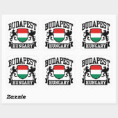 Budapest Ungarn Quadratischer Aufkleber (Blatt)