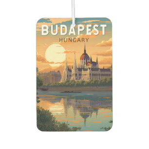 Budapest Ungarn Reise Kunst Vintage Autolufterfrischer