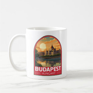 Budapest Ungarn Reise Kunst Vintage Kaffeetasse