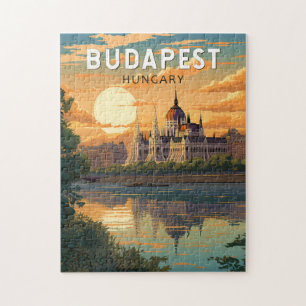 Budapest Ungarn Reise Kunst Vintage Puzzle