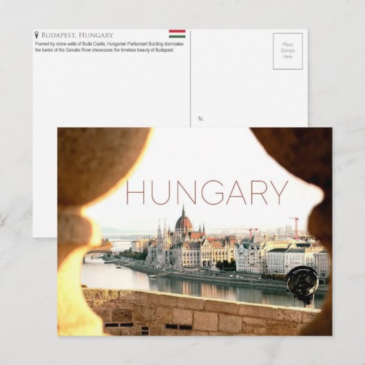 Budapest, Ungarn Reise-Postkarte Postkarte (Vorne/Hinten)