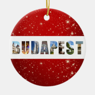 Budapest Ungarn Reisen Foto Weihnachten Keramik Ornament