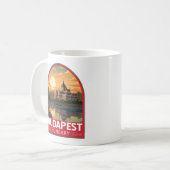 Budapest Ungarn Reisen Kunst Vintag Kaffeetasse (Vorderseite Links)