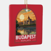 Budapest Ungarn Reisen Kunst Vintag Keramikornament (Rechts)