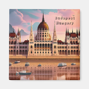 Budapest Ungarn reisen Vintager Magnet