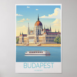 Budapest Ungarn Reiseplakat - Wall Art und Uniq Poster