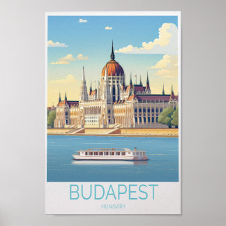 Budapest Ungarn Reiseplakat - Wall Art und Uniq Poster