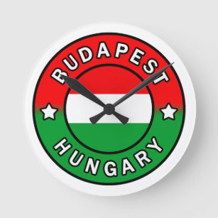 Budapest Ungarn Runde Wanduhr