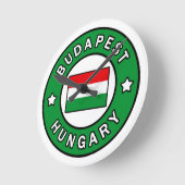 Budapest Ungarn Runde Wanduhr (Winkel)
